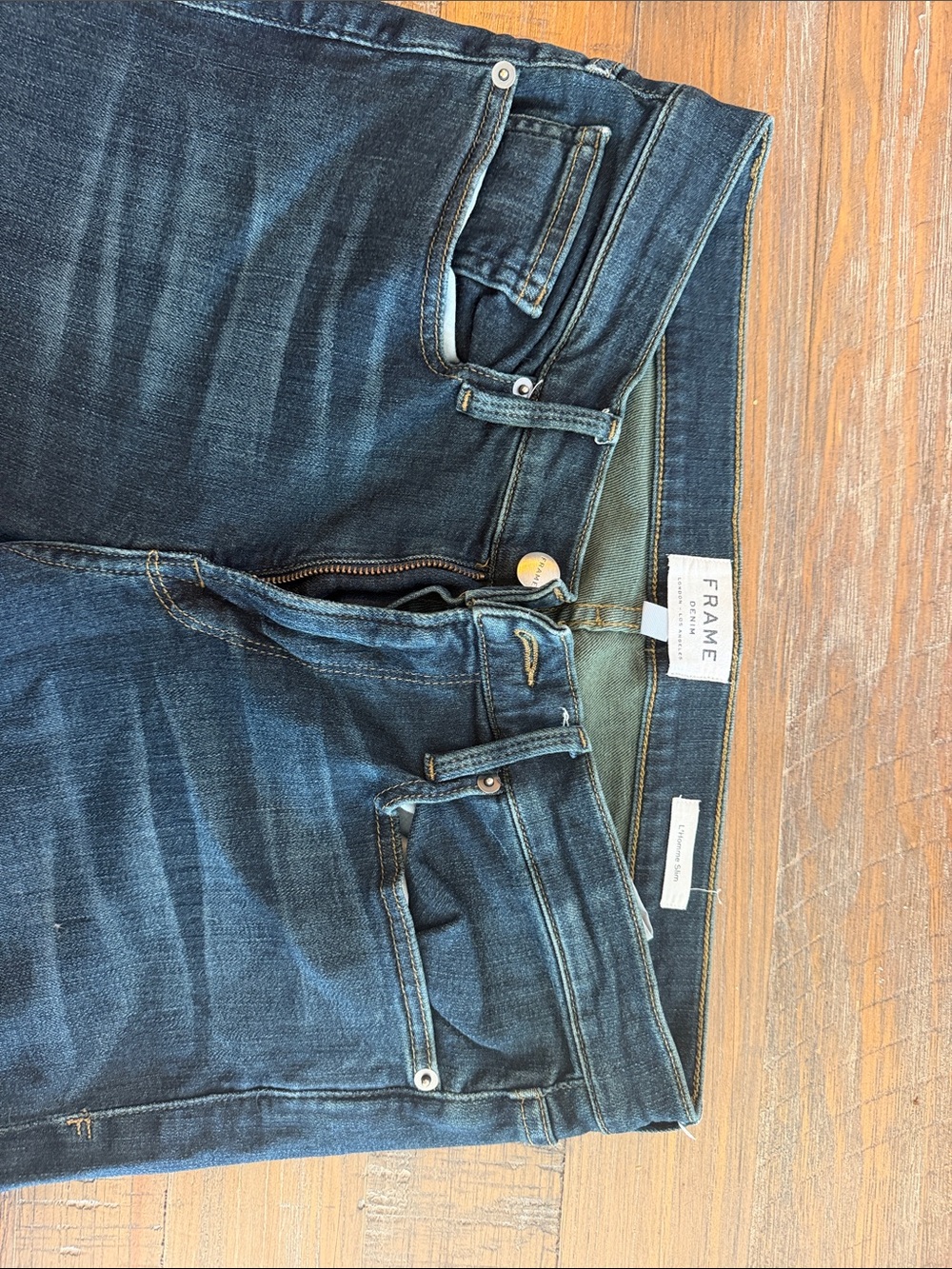 FRAME Denim Indigo Blue Slim Jeans